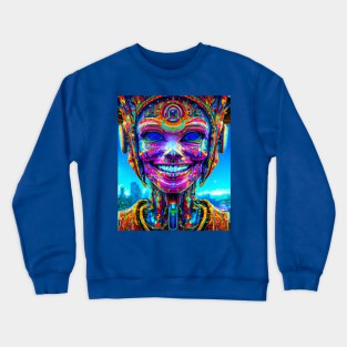 Hyperdimensional Android (6) Crewneck Sweatshirt